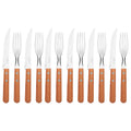 Tramontina Churrasco Steak Knife & Fork Set, Set Of 12