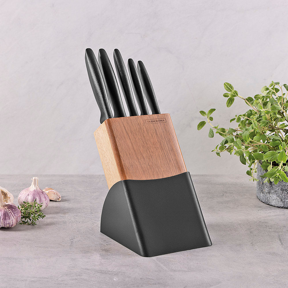 Tramontina Plenus Knife Block Set, 6pc