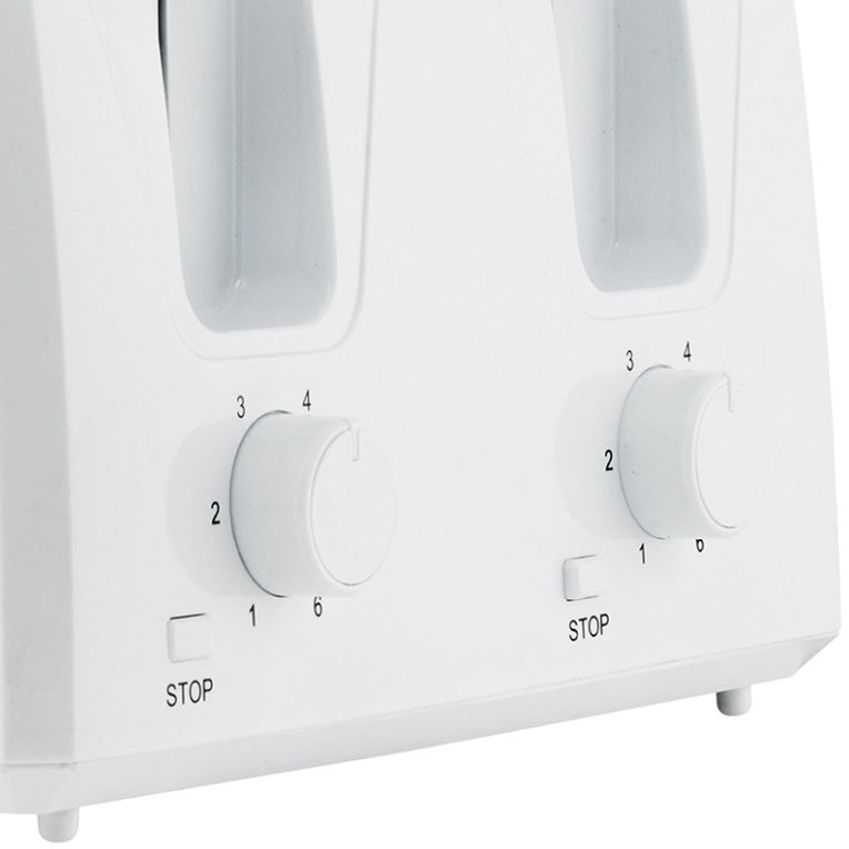 Mellerware Eco Max White 4 Slice Toaster