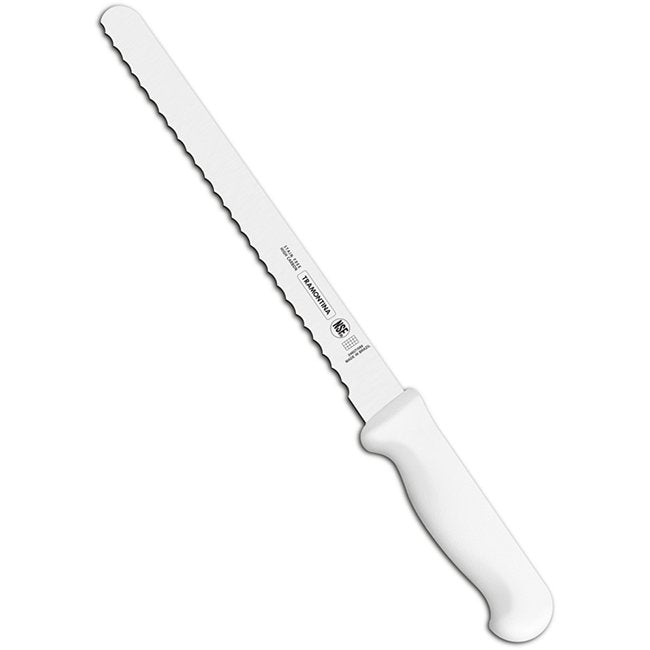 Tramontina Professional Serrated Slicing Knife, White