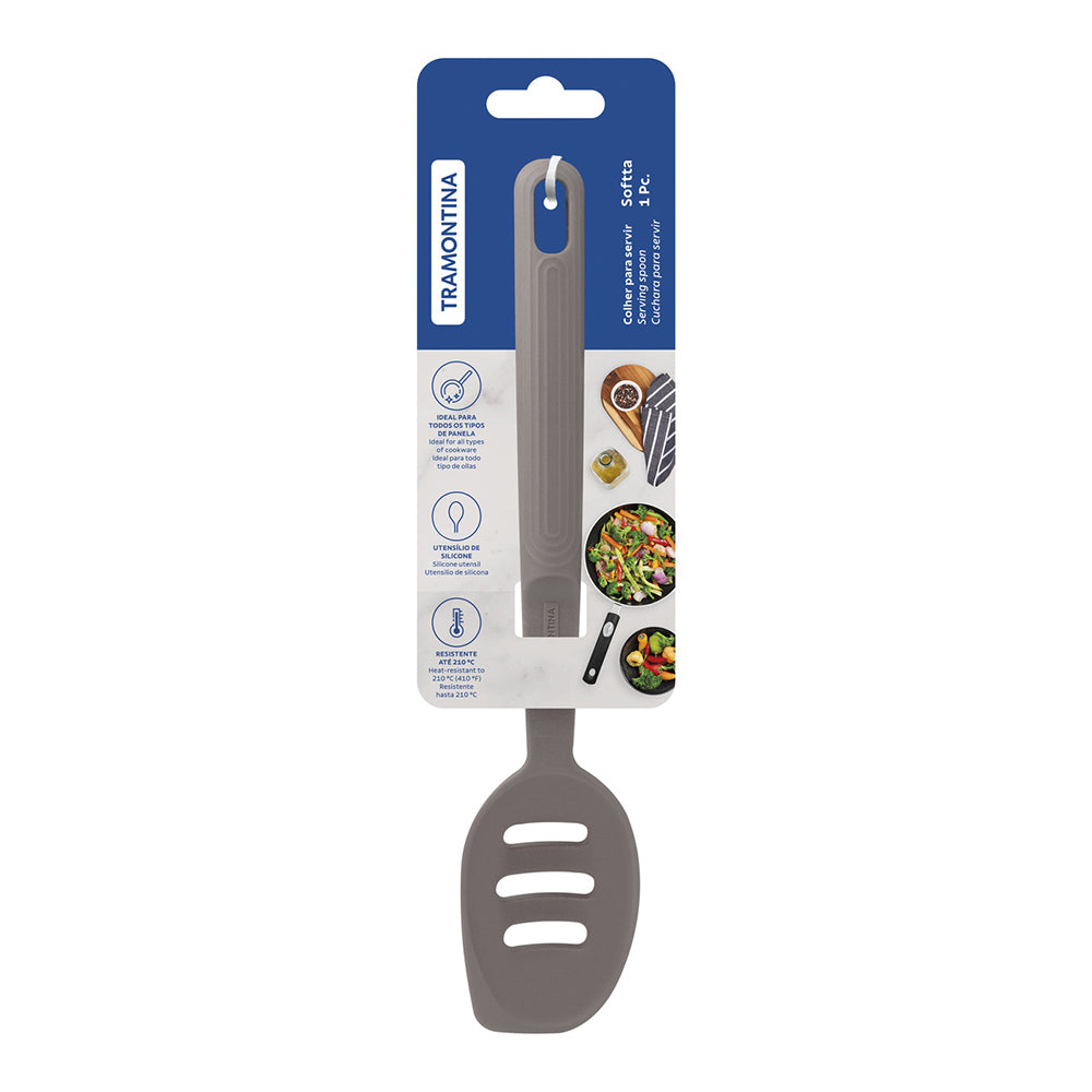 Tramontina Soffta Silicone Slotted Serving Spoon