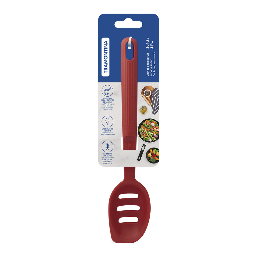 Tramontina Soffta Silicone Slotted Serving Spoon