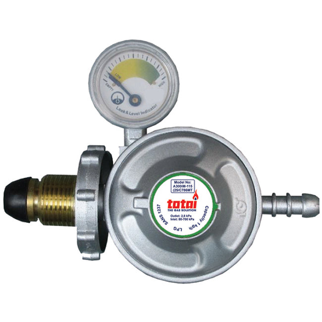 Totai Bullnose Regulator With Gauge
