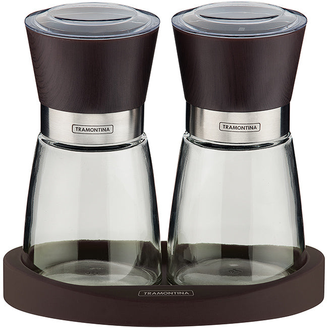 Tramontina Churrasco Salt & Pepper Grinder Set On Stand