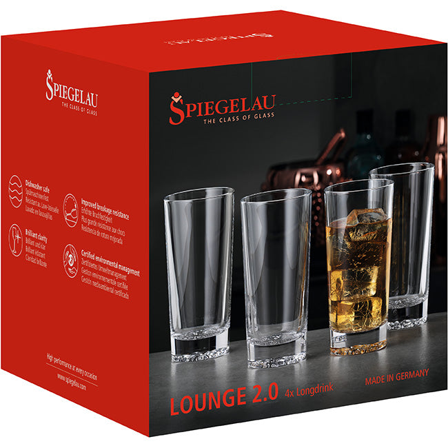 Spiegelau Lounge Longdrink Glasses, Set Of 4