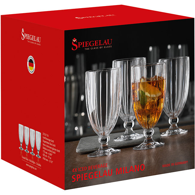 Spiegelau Milano Iced Beverage Glasses, Set Of 4