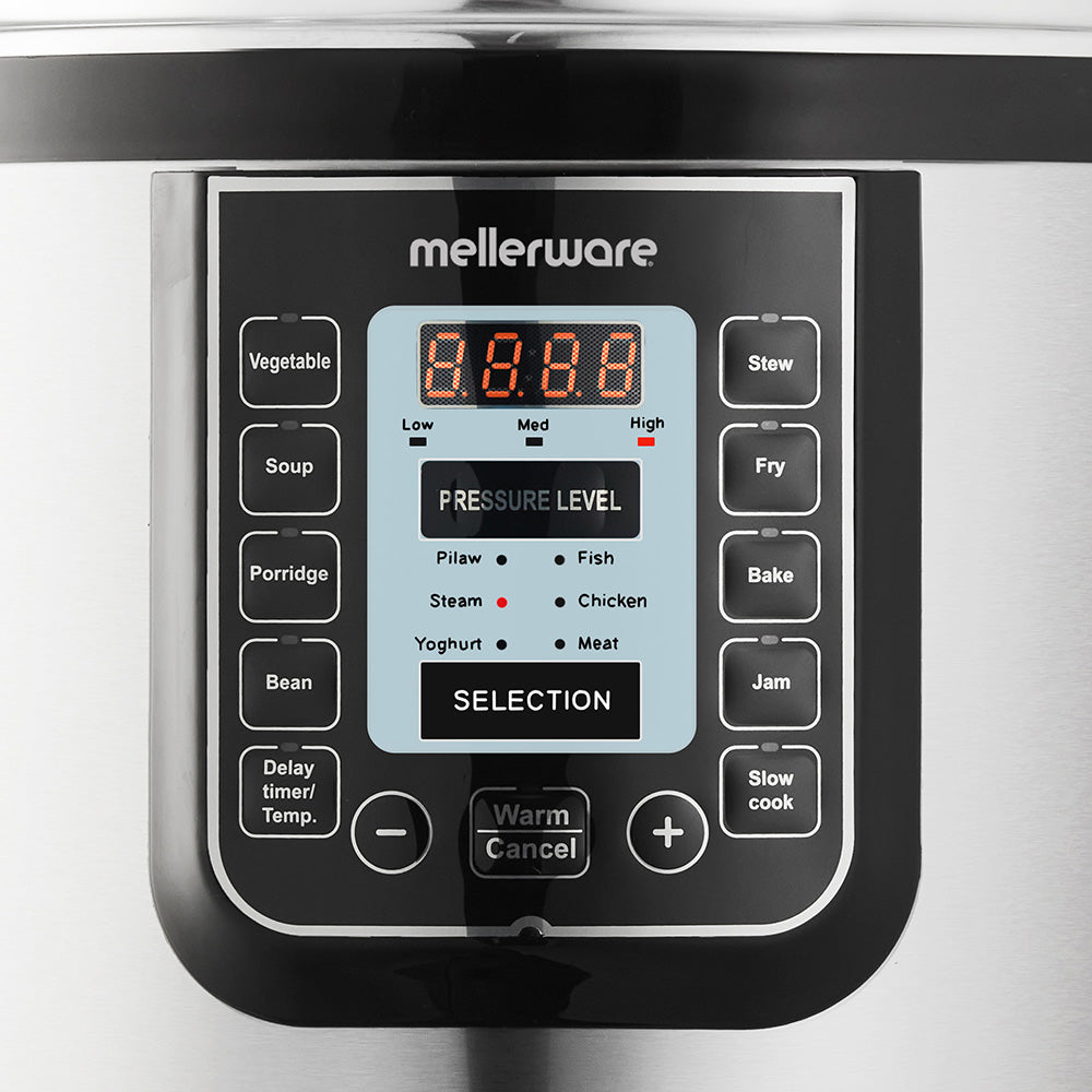 Mellerware Juno 6L Stainless Steel Pressure Cooker