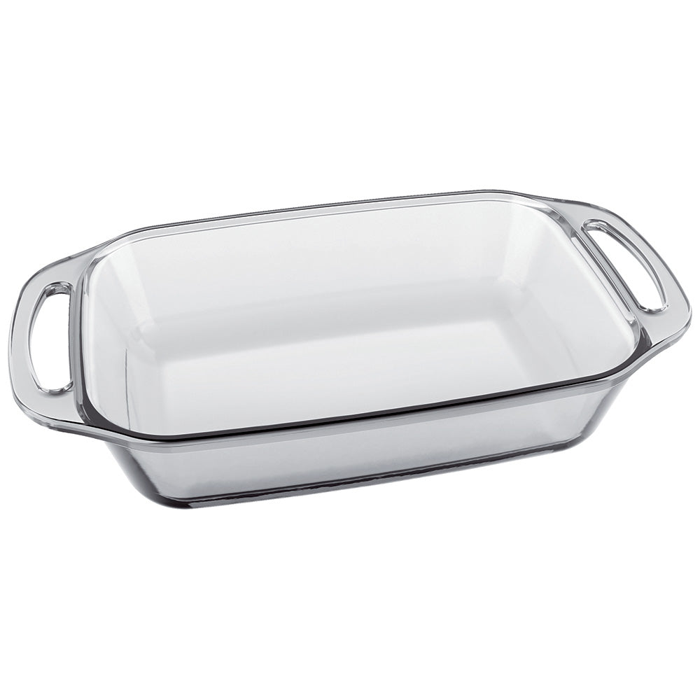 Marinex Seletta Medium Glass Rectangular Roaster With Handles, 2.1L