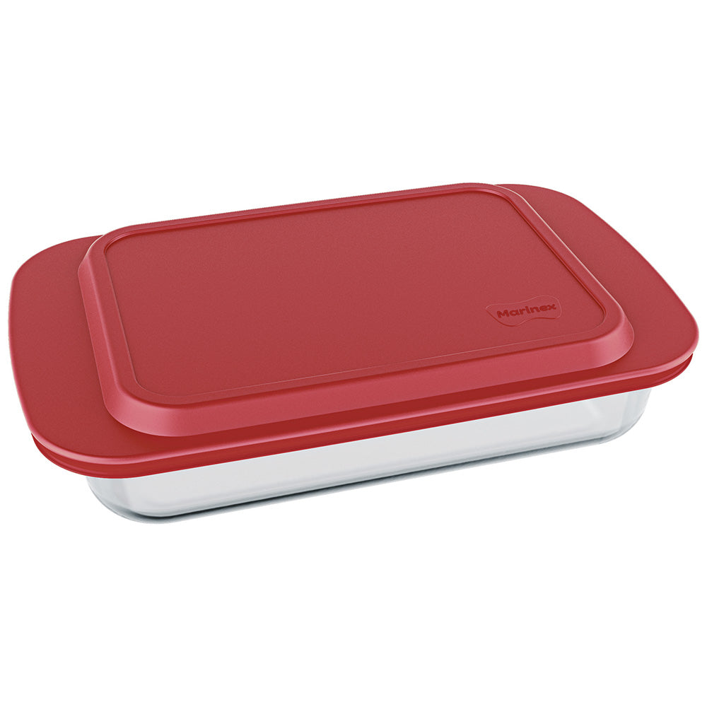 Marinex Rectangular Roaster & Plastic Lid, 40cm