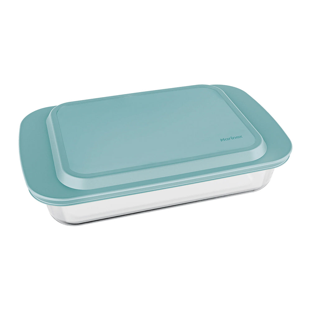 Marinex Rectangular Roaster & Plastic Lid, 3.7L