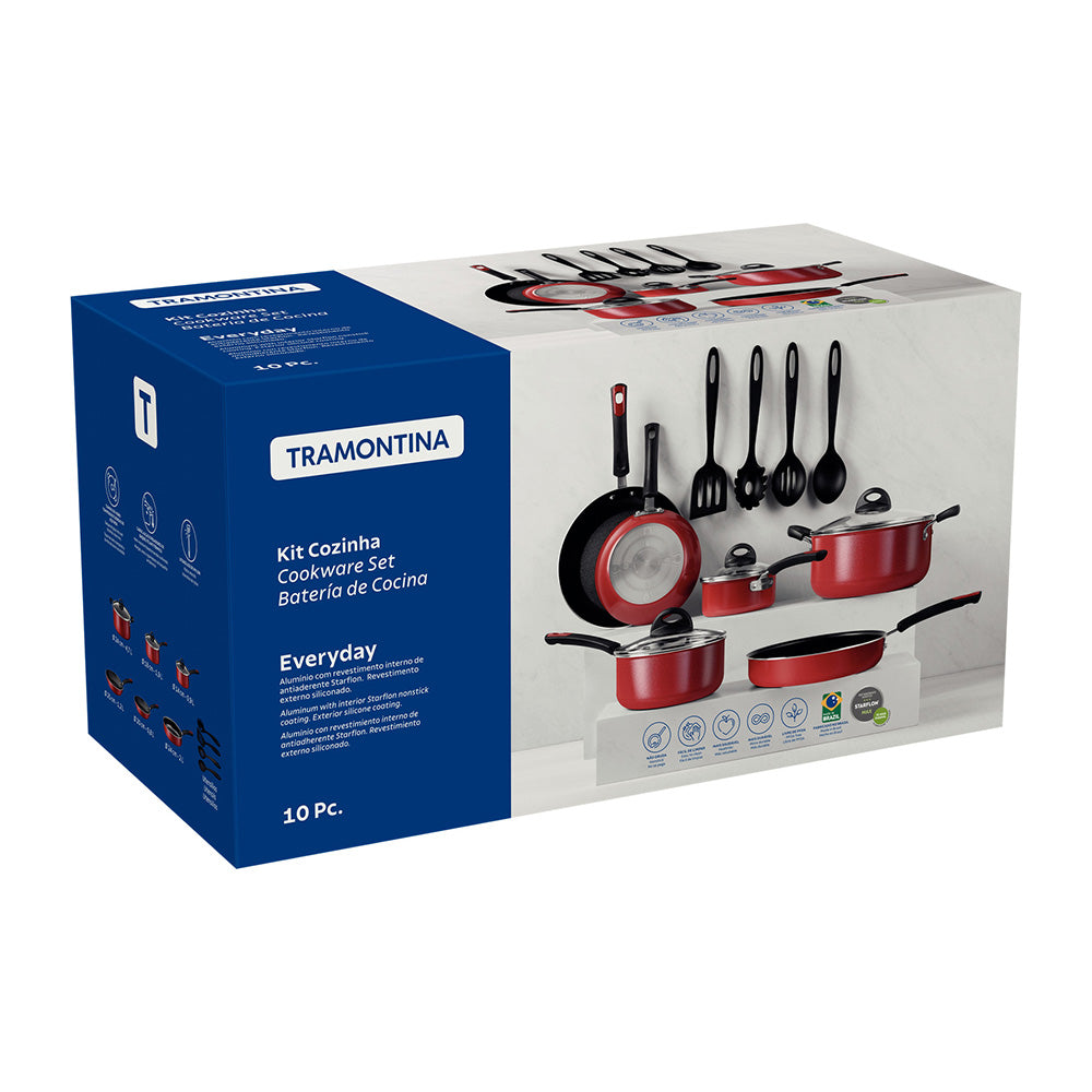 Tramontina Non-Stick Aluminium Cookware Set, 13pc