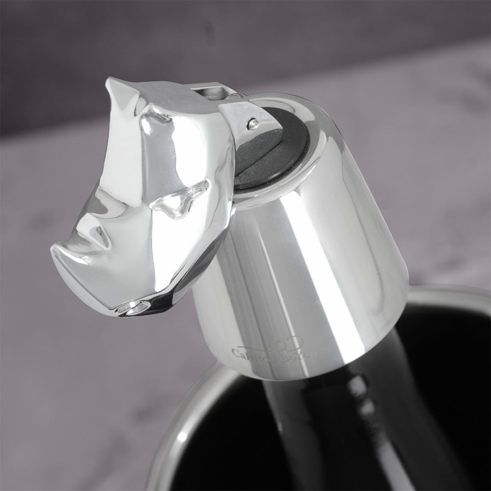Carrol Boyes Bottle Stopper, Rhino