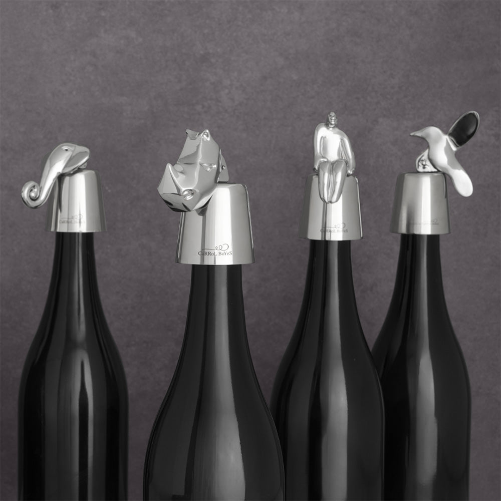 Carrol Boyes Bottle Stopper, Rhino