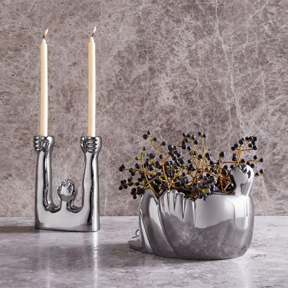 Carrol Boyes Twin Candle Stick, Twilight