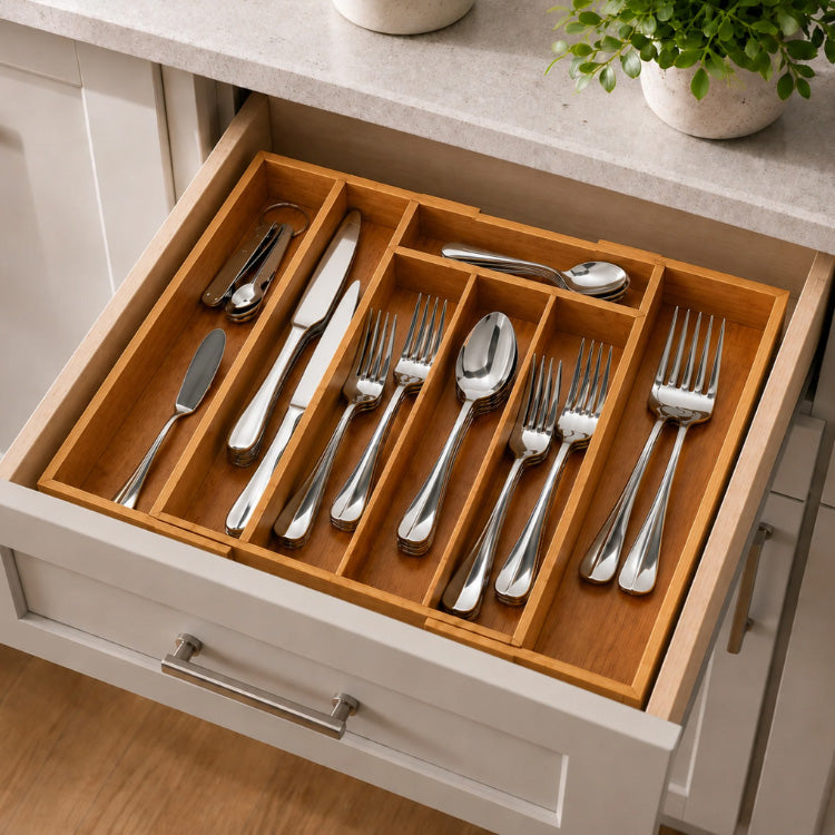 Regent Bamboo Expanding Cutlery Tray