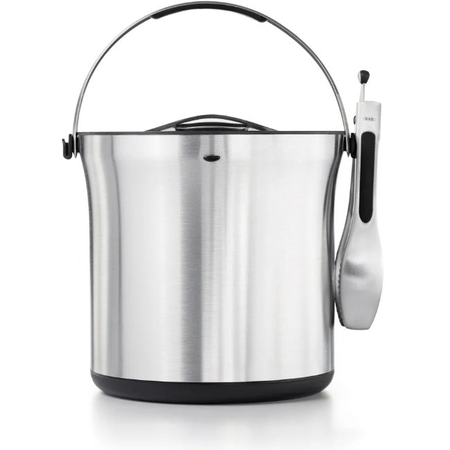 OXO Stainless Steel Ice Bucket & Tong Set