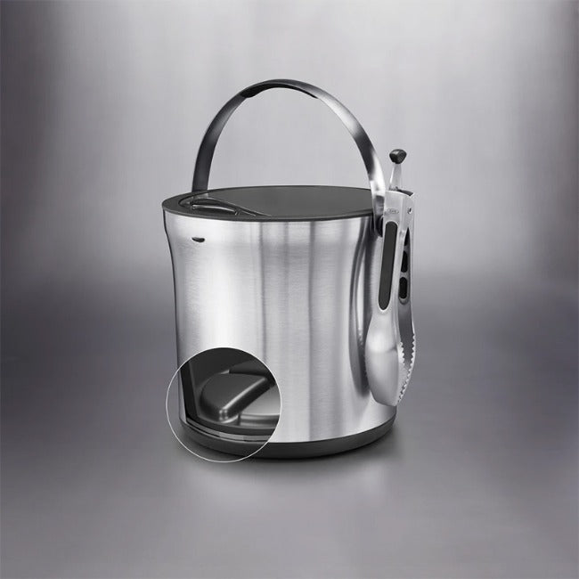 OXO Stainless Steel Ice Bucket & Tong Set