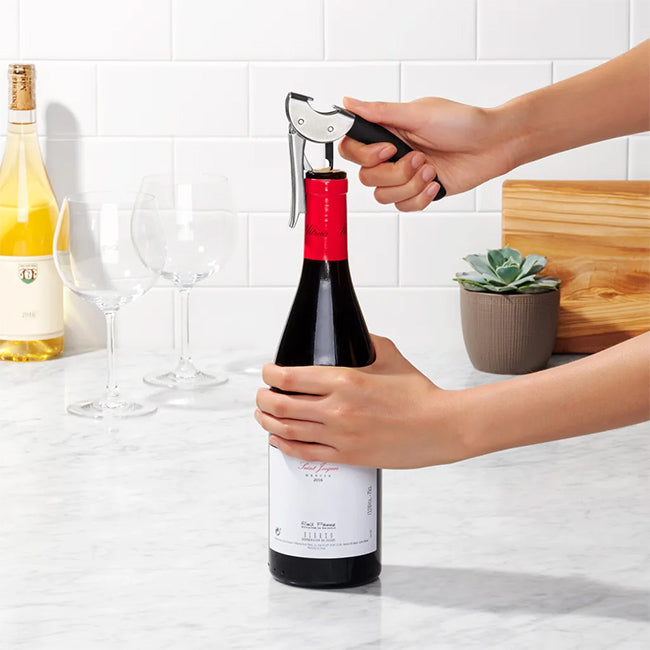 OXO Steel Double Lever Waiter's Corkscrew