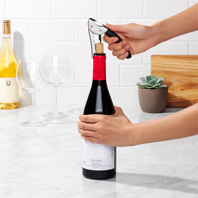 OXO Steel Double Lever Waiter's Corkscrew
