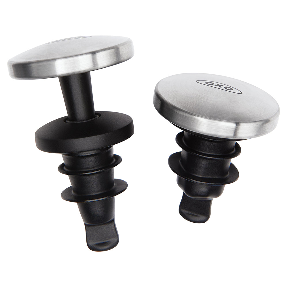 OXO Steel Expanding Wine Stoppers, Set of 2