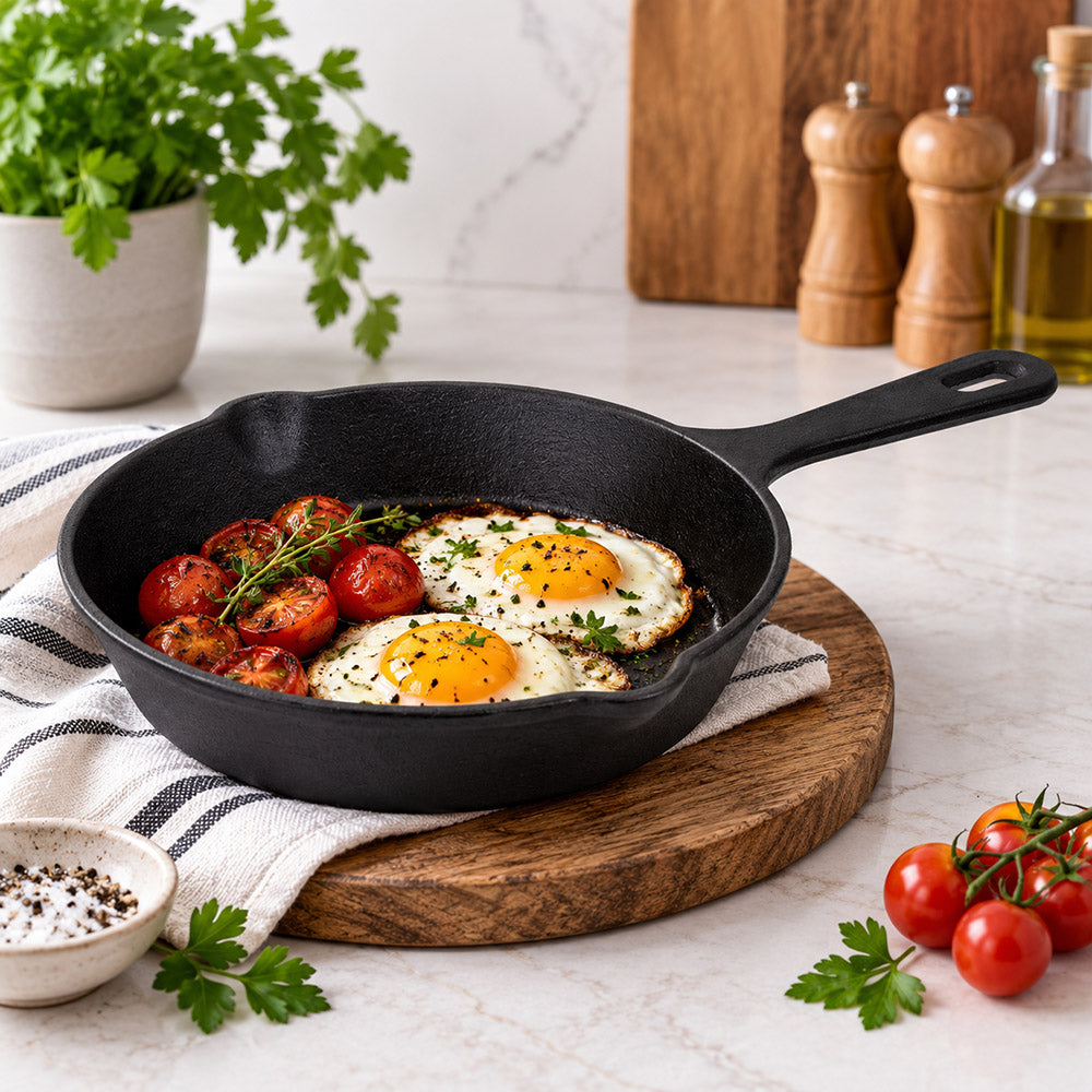 Regent Cast Iron Frying Pan, 14cm