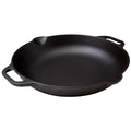 Victoria Enamelled Cast Iron Skillet With Helper Handles, 33cm