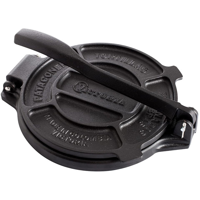 Victoria Seasoned Cast Iron Tortilla Press, 20cm
