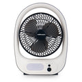 Mellerware Rechargeable Desktop Fan With Light, 18cm