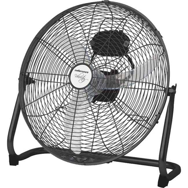Mellerware Velocity Black Steel Floor Fan
