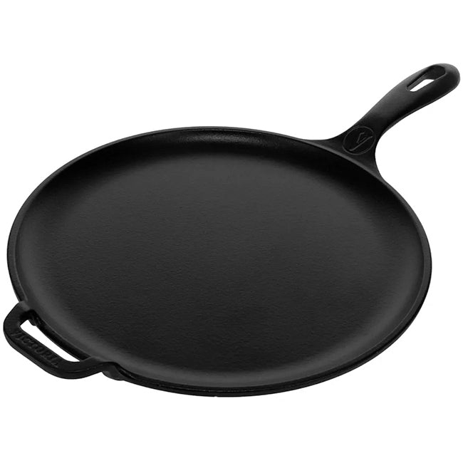 Victoria Enamelled Cast Iron Pizza Pan, 30cm