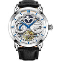 Stuhrling Original Anatol Automatic Dual Time Men's Skeleton Wrist Watch