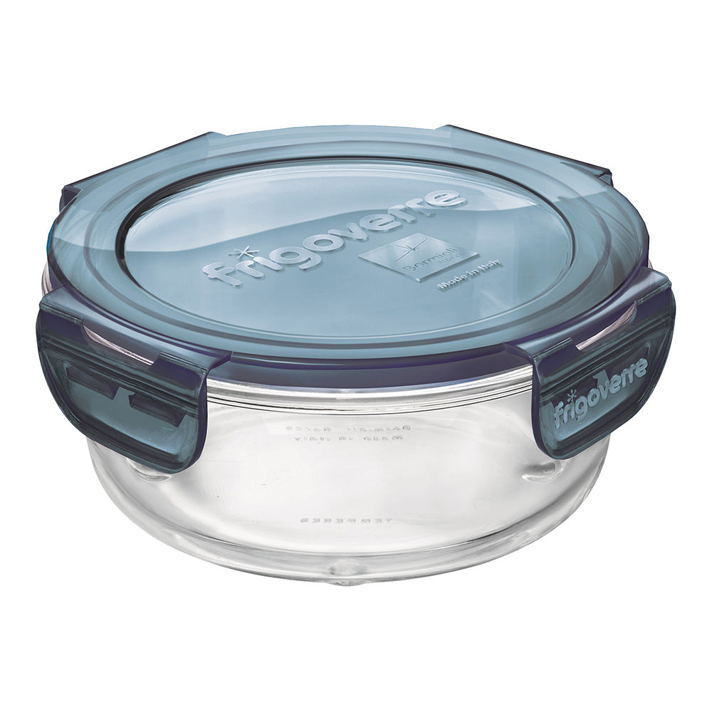 Bormioli Rocco Frigoverre Evolution Round Glass Storage Container with Lid