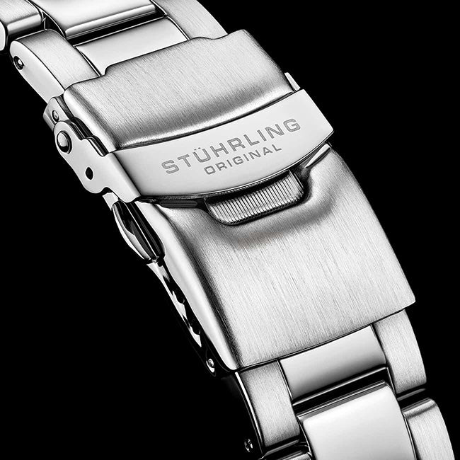 Stuhrling Original Depthmaster Blue 100m Men's Automatic Wrist Watch