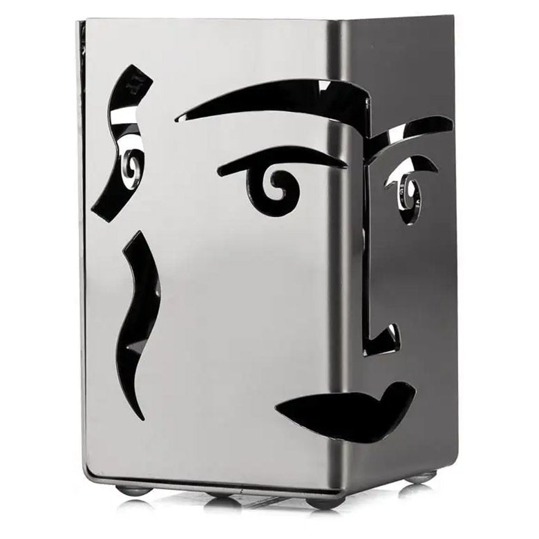 Carrol Boyes Small Pen Holder, Face Off