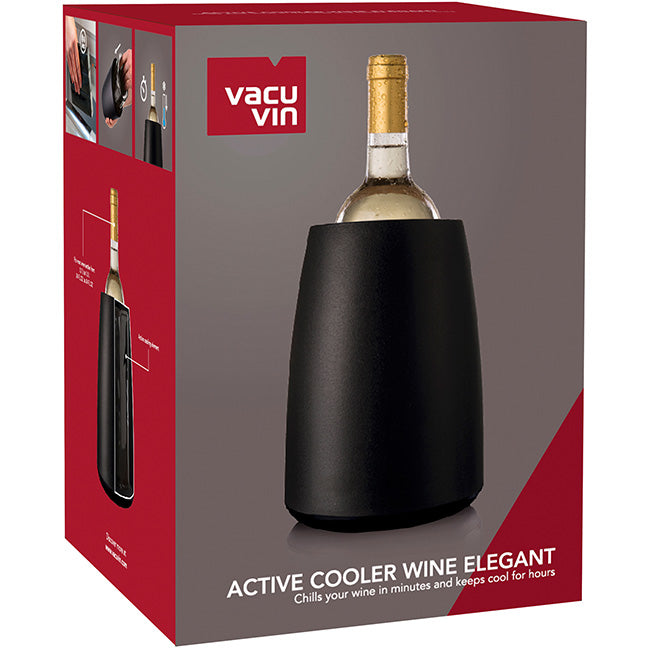 Vacu Vin Active Elegant Black Wine Bottle Cooler