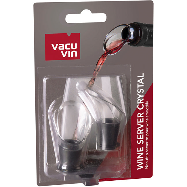 Vacu Vin Crystal Drip-Free Wine Pourers, Set of 2