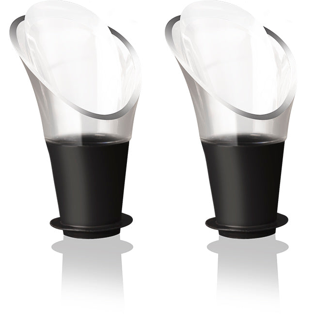 Vacu Vin Crystal Drip-Free Wine Pourers, Set of 2