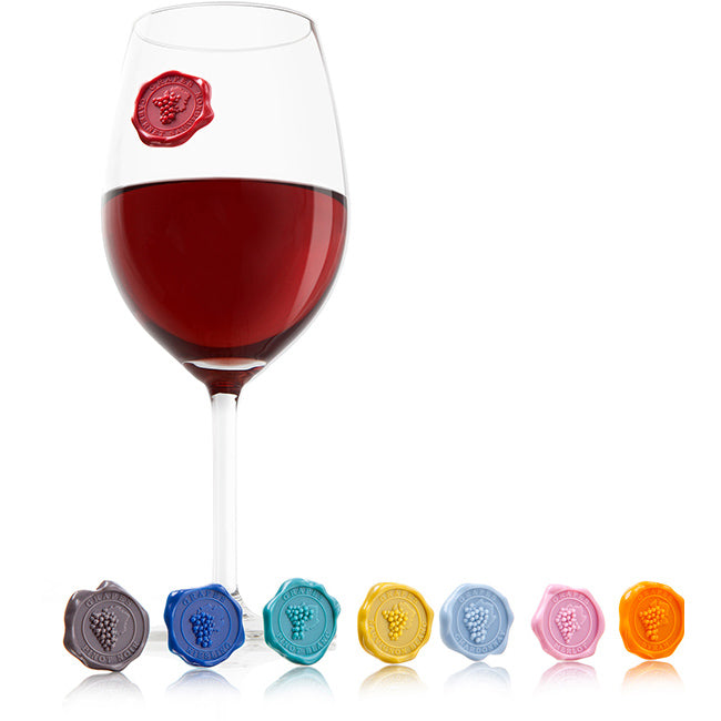 Vacu Vin Classic Wine Glass Markers, Set Of 8