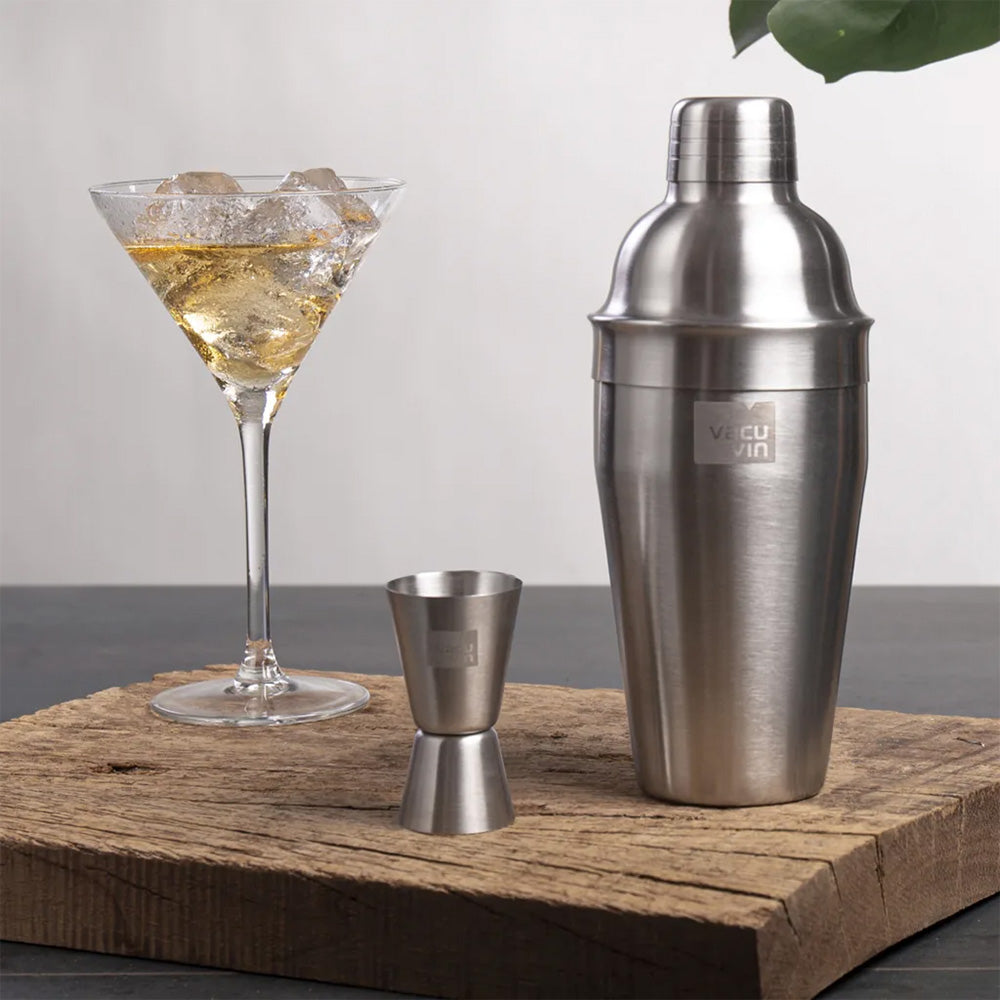 Vacu Vin Stainless Steel Cocktail Shaker, 550ml