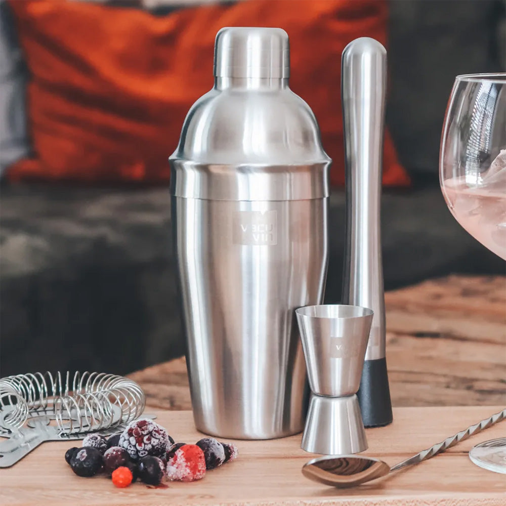 Vacu Vin Stainless Steel Cocktail Shaker, 550ml