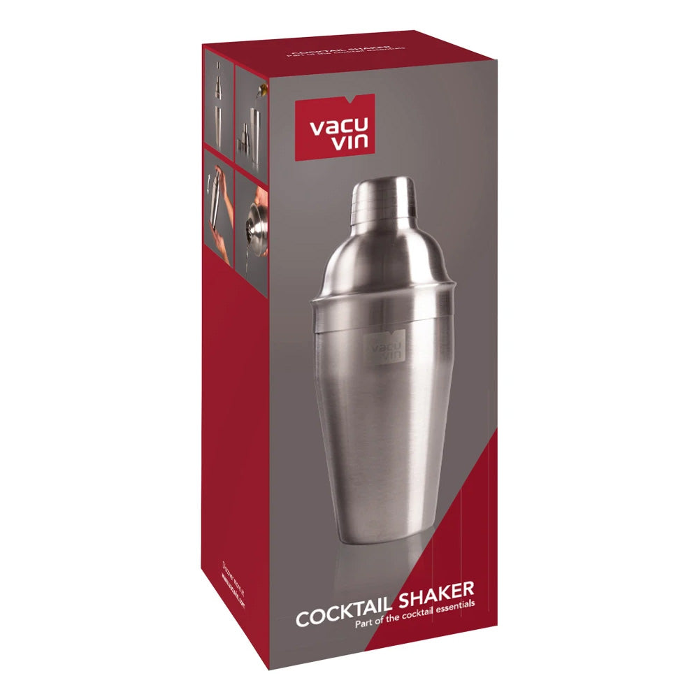 Vacu Vin Stainless Steel Cocktail Shaker, 550ml