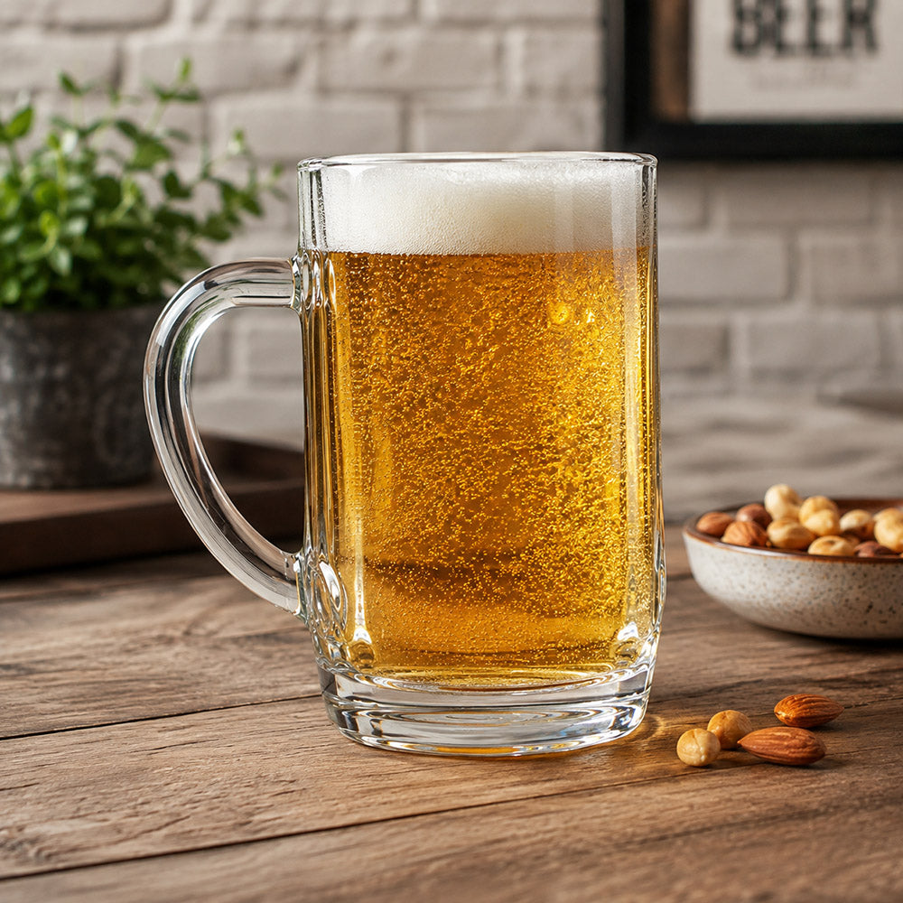 Consol Benidorm Glass Beer Mug, 450ml
