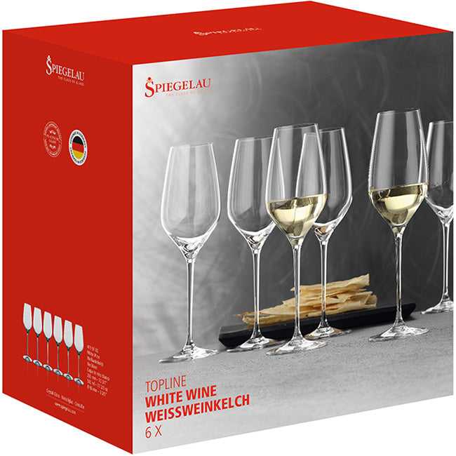 Spiegelau Topline White Wine Glasses, Set Of 6