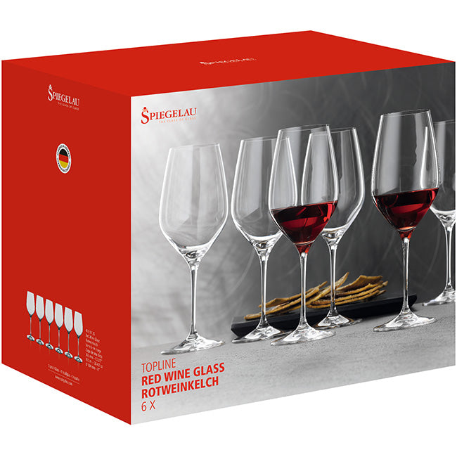 Spiegelau Topline Bordeaux Wine Glasses, Set Of 6