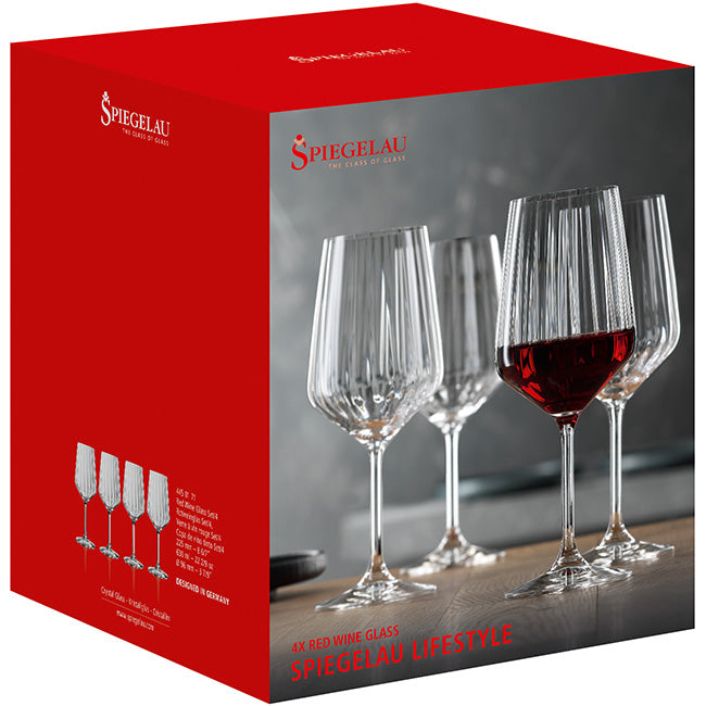 Spiegelau Lifestyle Red Wine Glasses, Set Of 4
