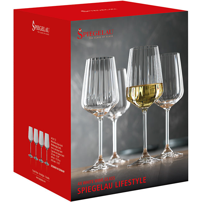 Spiegelau Lifestyle White Wine Glasses, Set Of 4