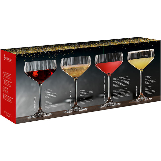 Spiegelau Lifestyle Coupe Champagne & Cocktail Glasses, Set Of 4
