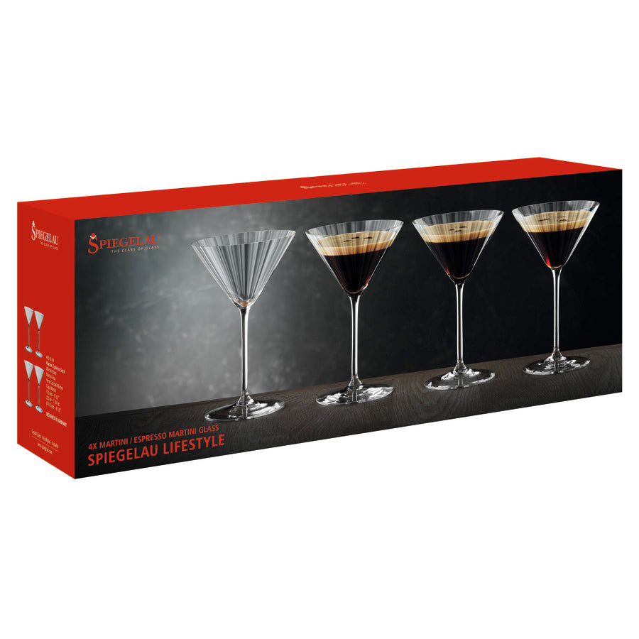 Spiegelau Lifestyle Martini Glasses, Set of 4