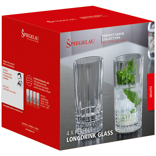 Spiegelau Perfect Serve Longdrink Glasses, Set Of 4