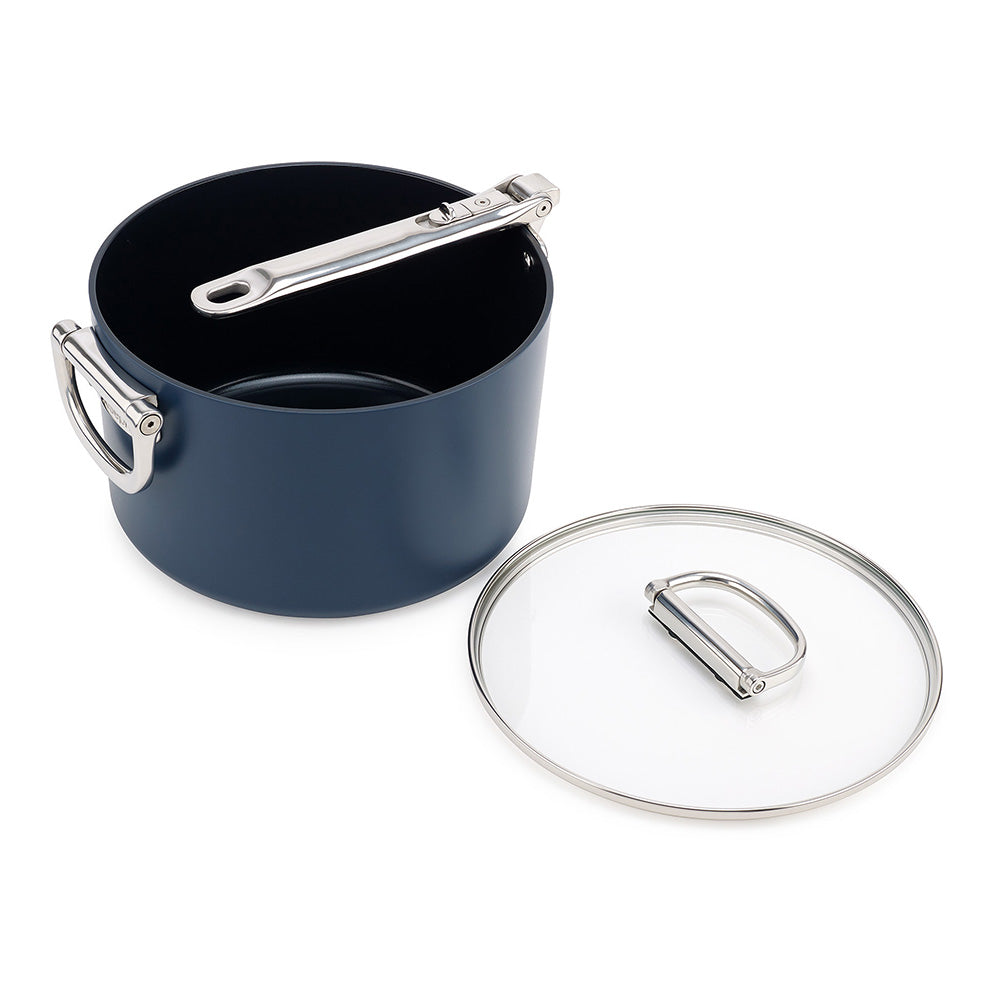 Joseph Joseph Ceramic Non-Stick 23cm Saucepan with Folding Handles